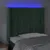 Produktbild 4 för Sänggavel LED mörkgrön 103x16x118/128 cm sammet