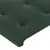 Produktbild 5 för Sänggavel LED mörkgrön 103x16x118/128 cm sammet