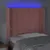 Produktbild 4 för Sänggavel LED rosa 103x16x118/128 cm sammet