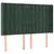 Produktbild 3 för Sänggavel LED grön 147x16x118/128 cm sammet