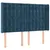Produktbild 3 för Sänggavel LED blå 147x16x118/128 cm sammet