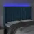Produktbild 4 för Sänggavel LED blå 147x16x118/128 cm sammet