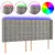 Produktbild 2 för Sänggavel LED ljusgrå 163x16x118/128 cm sammet