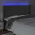 Produktbild 4 för Sänggavel LED mörkgrå 163x16x118/128 cm sammet