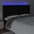 Produktbild 4 för Sänggavel LED svart 163x16x118/128 cm sammet
