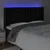 Produktbild 4 för Sänggavel LED svart 183x16x118/128 cm sammet