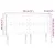 Produktbild 6 för Sänggavel LED mörkgrön 183x16x118/128 cm sammet
