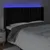 Produktbild 4 för Sänggavel LED svart 203x16x118/128 cm sammet