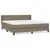 Produktbild 2 för Ramsäng med madrass taupe 160x200 cm tyg