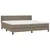 Produktbild 3 för Ramsäng med madrass taupe 200x200 cm tyg