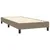 Produktbild 4 för Ramsäng med madrass taupe 90x190 cm tyg