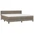 Produktbild 3 för Ramsäng med madrass taupe 200x200 cm tyg