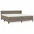 Produktbild 2 för Ramsäng med madrass taupe 200x200 cm tyg
