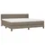 Produktbild 3 för Ramsäng med madrass taupe 200x200 cm tyg