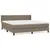 Produktbild 2 för Ramsäng med madrass taupe 160x200 cm tyg