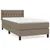 Produktbild 2 för Ramsäng med madrass taupe 100x200 cm tyg
