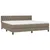 Produktbild 3 för Ramsäng med madrass taupe 200x200 cm tyg
