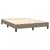 Produktbild 4 för Ramsäng med madrass taupe 140x200 cm tyg