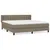Produktbild 2 för Ramsäng med madrass taupe 160x200 cm tyg