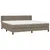 Produktbild 3 för Ramsäng med madrass taupe 200x200 cm tyg