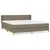 Produktbild 2 för Ramsäng med madrass taupe 160x200 cm tyg