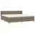 Produktbild 3 för Ramsäng med madrass taupe 200x200 cm tyg