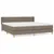 Produktbild 2 för Ramsäng med madrass taupe 200x200 cm tyg