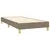 Produktbild 4 för Ramsäng med madrass taupe 80x200 cm tyg
