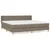 Produktbild 2 för Ramsäng med madrass taupe 180x200 cm tyg