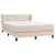 Produktbild 3 för Ramsäng med bäddmadrass cappuccino 140x190 cm konstläder