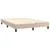 Produktbild 4 för Ramsäng med bäddmadrass cappuccino 140x190 cm konstläder