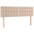 Produktbild 6 för Ramsäng med bäddmadrass cappuccino 140x190 cm konstläder