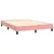 Produktbild 4 för Ramsäng med madrass rosa 140x190 cm sammet
