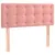 Produktbild 6 för Ramsäng med madrass rosa 90x190 cm sammet