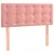 Produktbild 6 för Ramsäng med madrass rosa 100x200 cm sammet