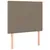 Produktbild 6 för Ramsäng med madrass taupe 90x190 cm tyg