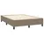 Produktbild 4 för Ramsäng med madrass taupe 140x190 cm tyg