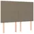Produktbild 6 för Ramsäng med madrass taupe 140x190 cm tyg