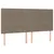 Produktbild 6 för Ramsäng med madrass taupe 160x200 cm tyg
