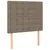 Produktbild 6 för Ramsäng med madrass taupe 80x200 cm tyg