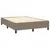 Produktbild 4 för Ramsäng med madrass taupe 140x190 cm tyg