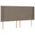 Produktbild 6 för Ramsäng med madrass taupe 200x200 cm tyg