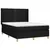 Produktbild 3 för Ramsäng med madrass svart 140x190 cm tyg