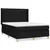 Produktbild 2 för Ramsäng med madrass svart 140x190 cm tyg
