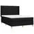 Produktbild 3 för Ramsäng med madrass svart 140x190 cm tyg
