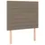 Produktbild 6 för Ramsäng med madrass taupe 80x200 cm tyg