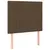 Produktbild 6 för Ramsäng med madrass mörkbrun 90x190 cm tyg