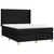 Produktbild 3 för Ramsäng med madrass svart 140x190 cm tyg