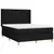 Produktbild 3 för Ramsäng med madrass svart 140x190 cm tyg