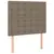Produktbild 6 för Ramsäng med madrass taupe 80x200 cm tyg